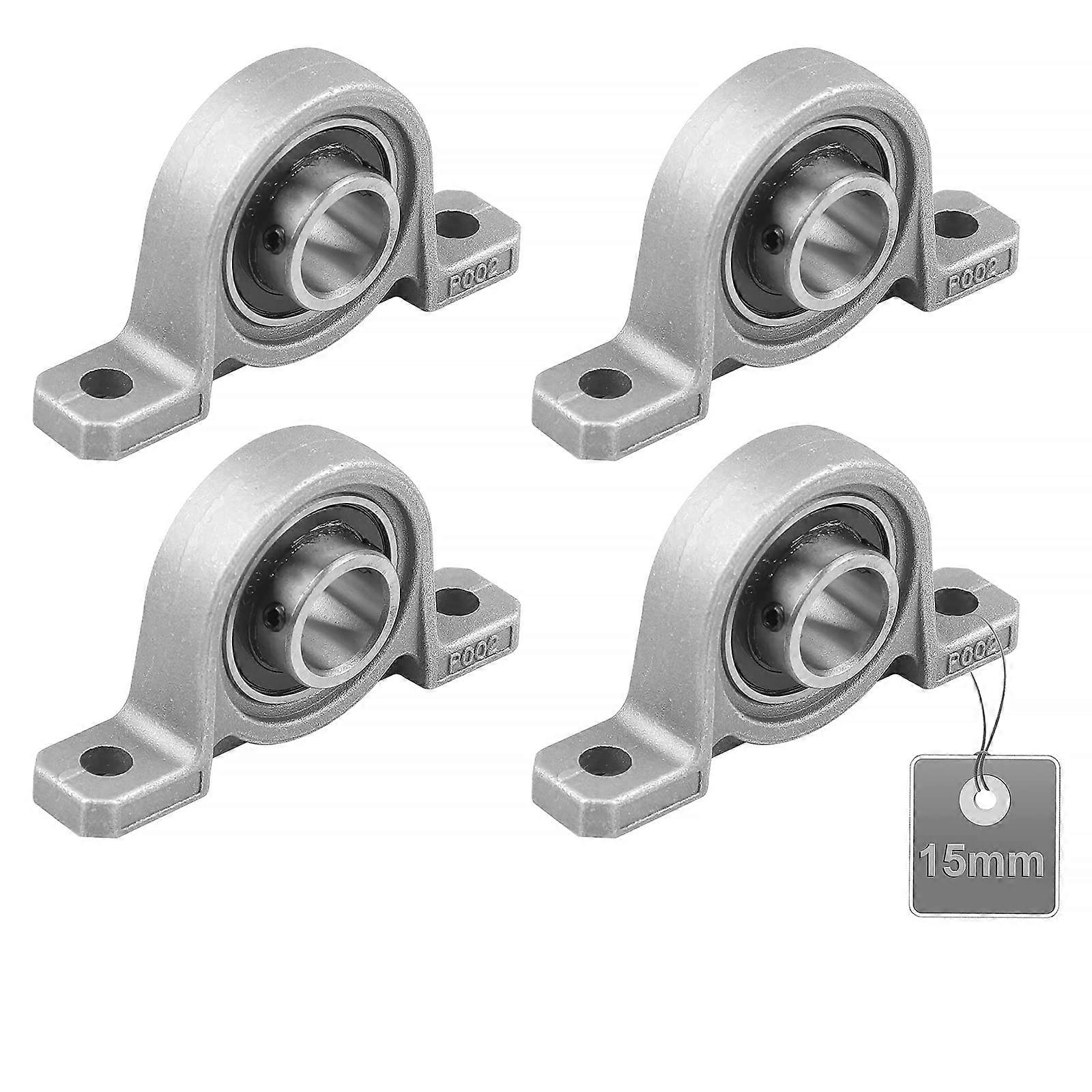 4 stk Pudebloklejer Pudebloklejer Kuglelejer Lejer Lejer af zinklegering Pudebloklejer Kuglelejer med solid støbejernsbase (