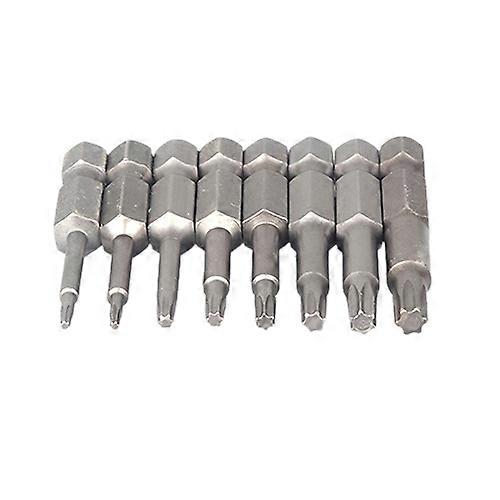 8Pcs Magnetic 0.25 Inch Handle Tamper Star Torx Socket Screwdrivers Tool Set QinHai