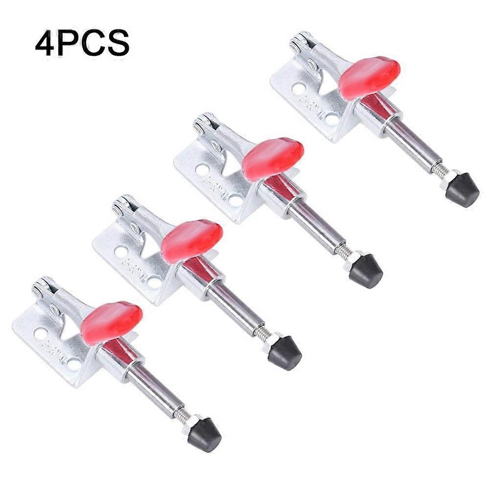 4pcs GH-301AM 45Kg/100 Lbs Toggle Clamp Quick Release Pull Action Vertical/Horizontal Type Clamps U-shaped Bar Hand Tool