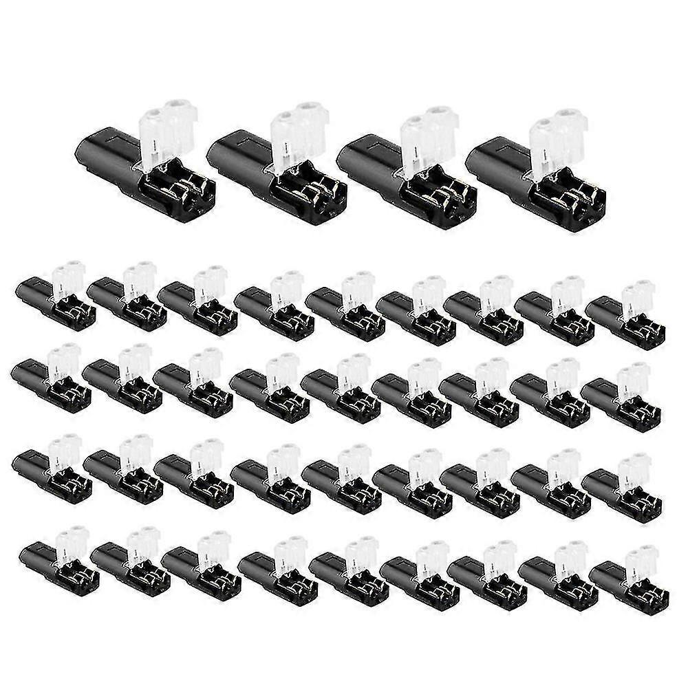 Double-wire Plug-in Connector With Locking Buckle, Solderless Wire Connectors, For Awg 20-24 (2 Way