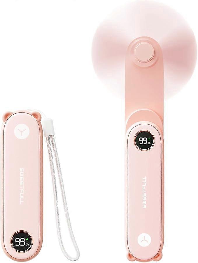 Portable Handheld Mini Fan with LED Display