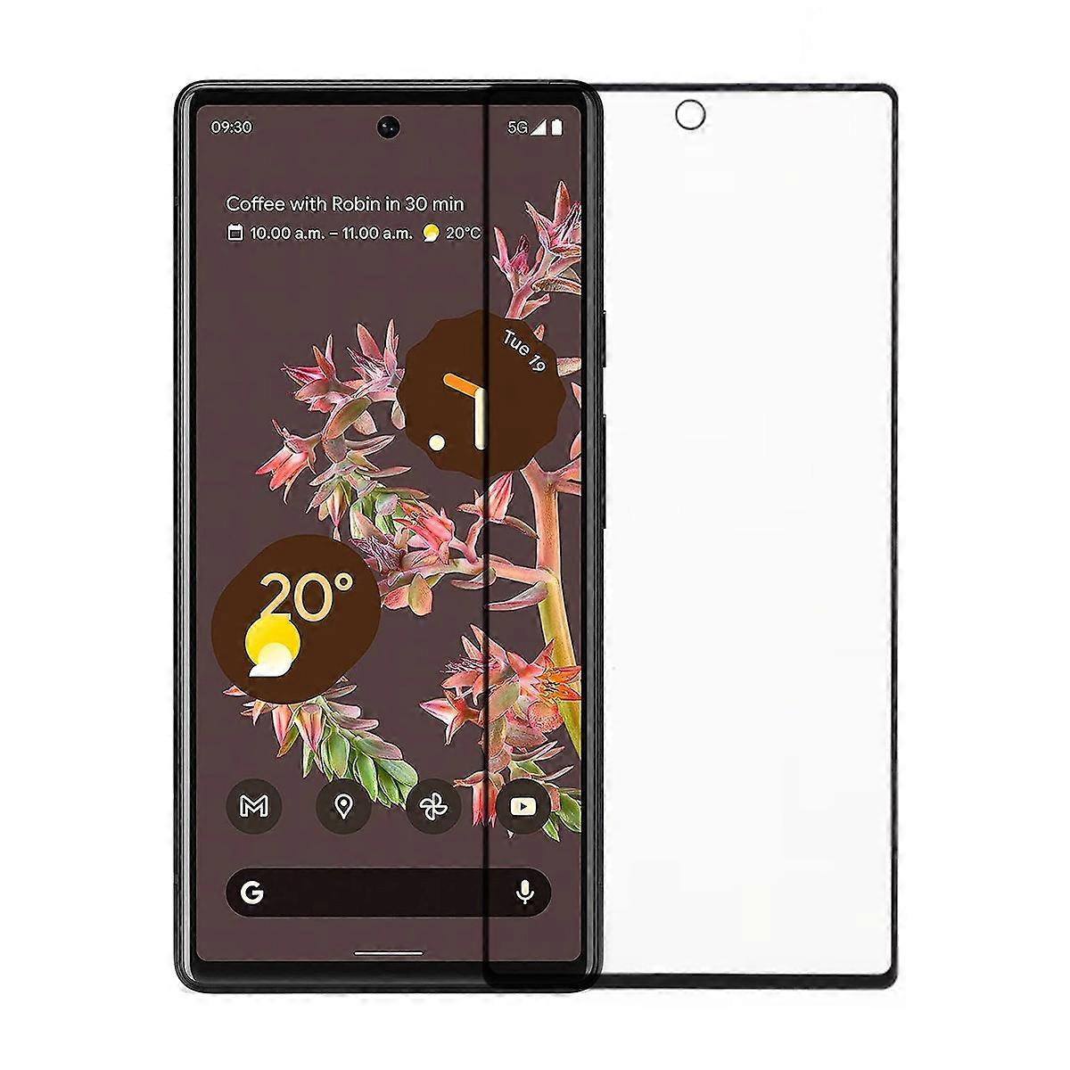 Screenprotector voor Google Pixel 6 - 3D Tempered Glass Black (Environmental)