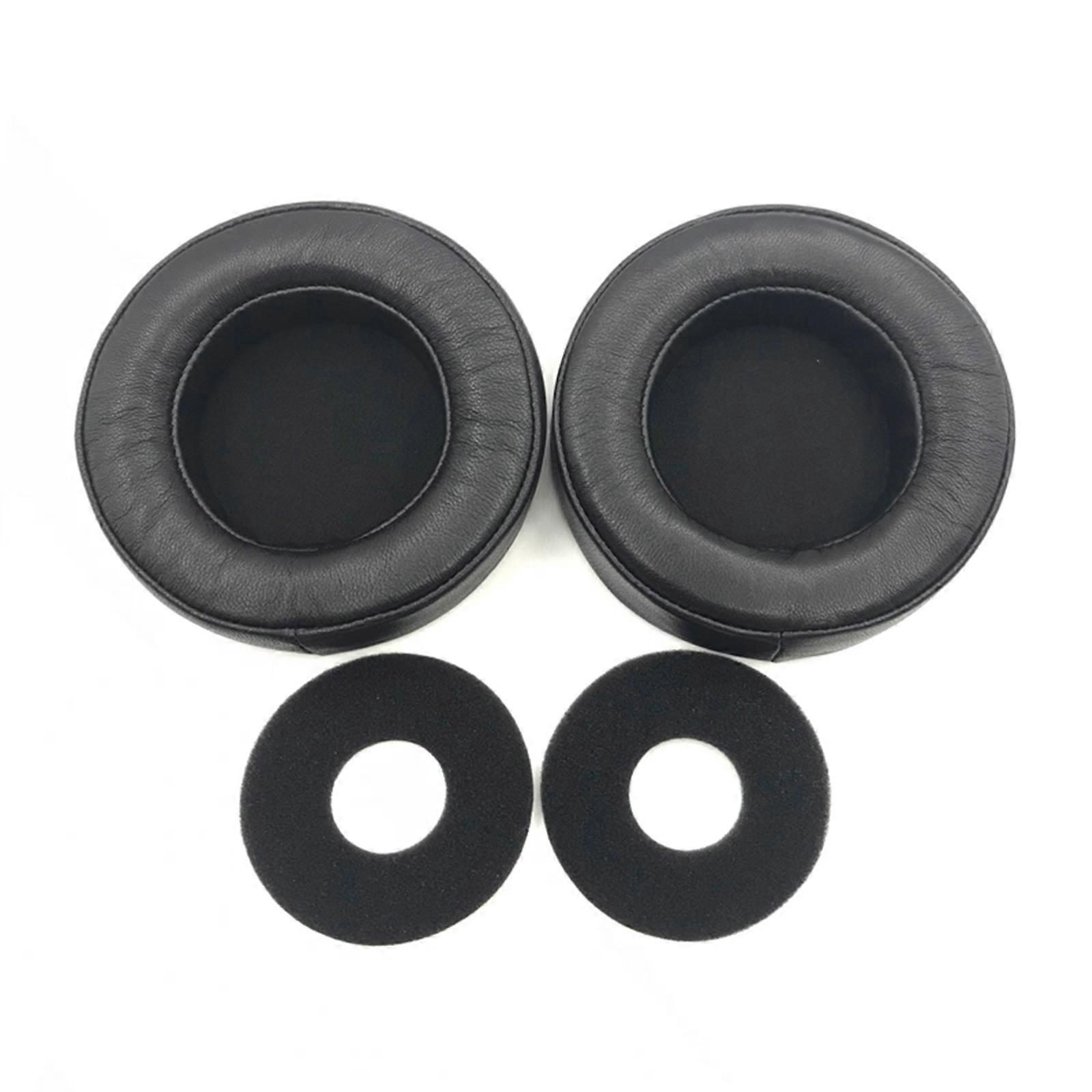 unbrand Qualified Ear Pads Sheepskin Cushion Sleeves for AKG K701 K702 Q701 Headset Black