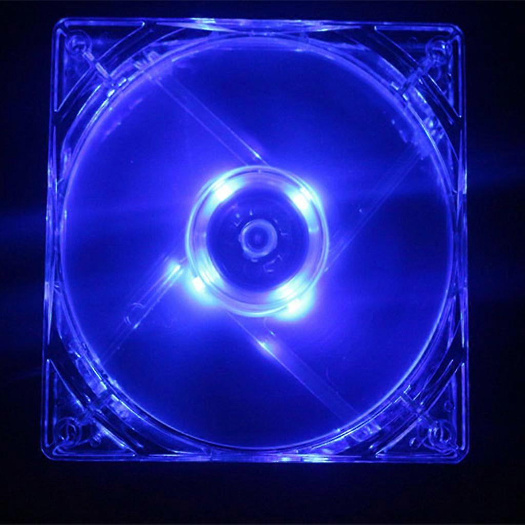 1PC 8cm Double Aperture Multi-colored Silent LED Computer Case PC Cooling Fan 12V Cooling Fan