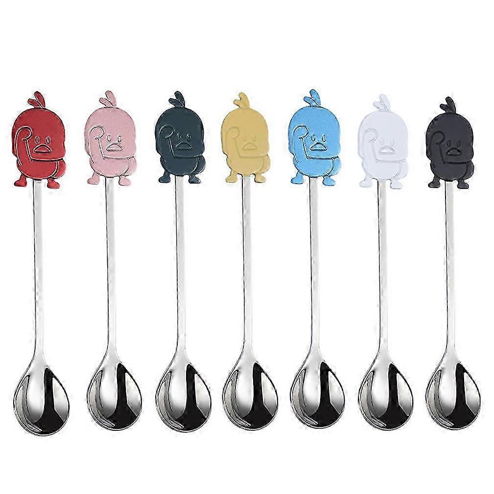 7pcs Cutlery Set Tableware Tableware Coffee Spoons Stainless Steel