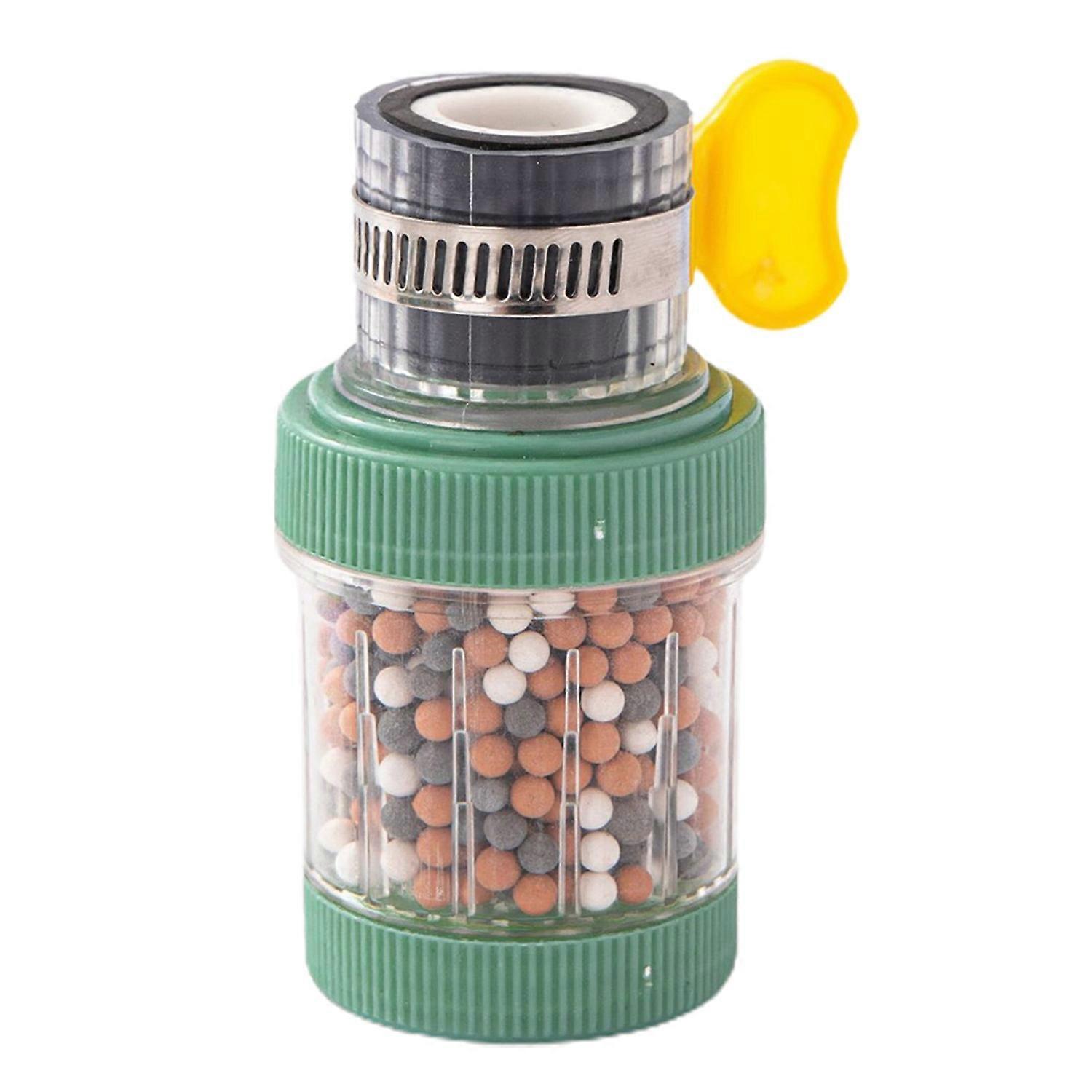 Faucet Filter Reusable Anti-splash Detachable Built-in Medical Stone Particles Household Kitchen