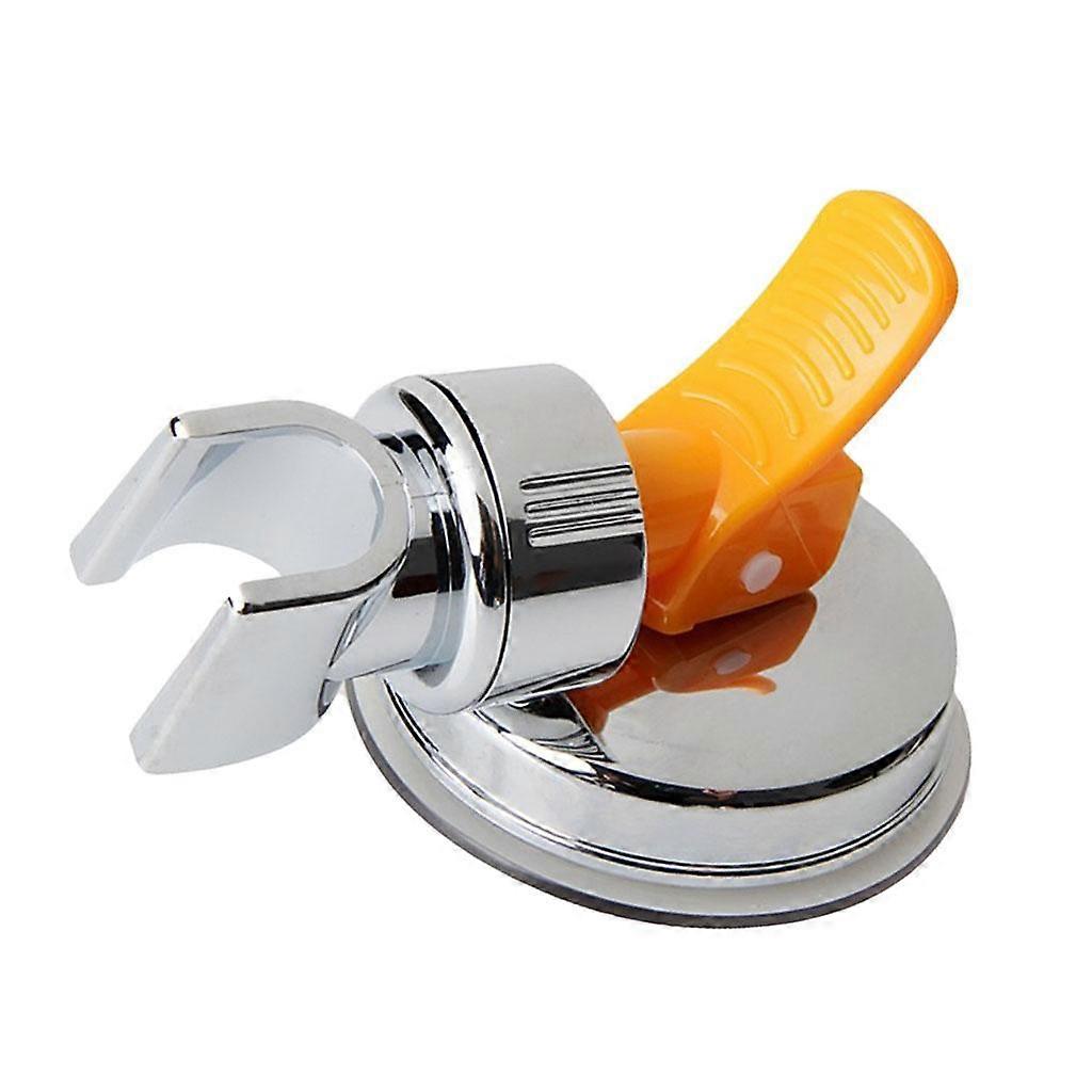 Adjustable Shower Head Holder with Suction Bracket Chrome ABS No Drilling