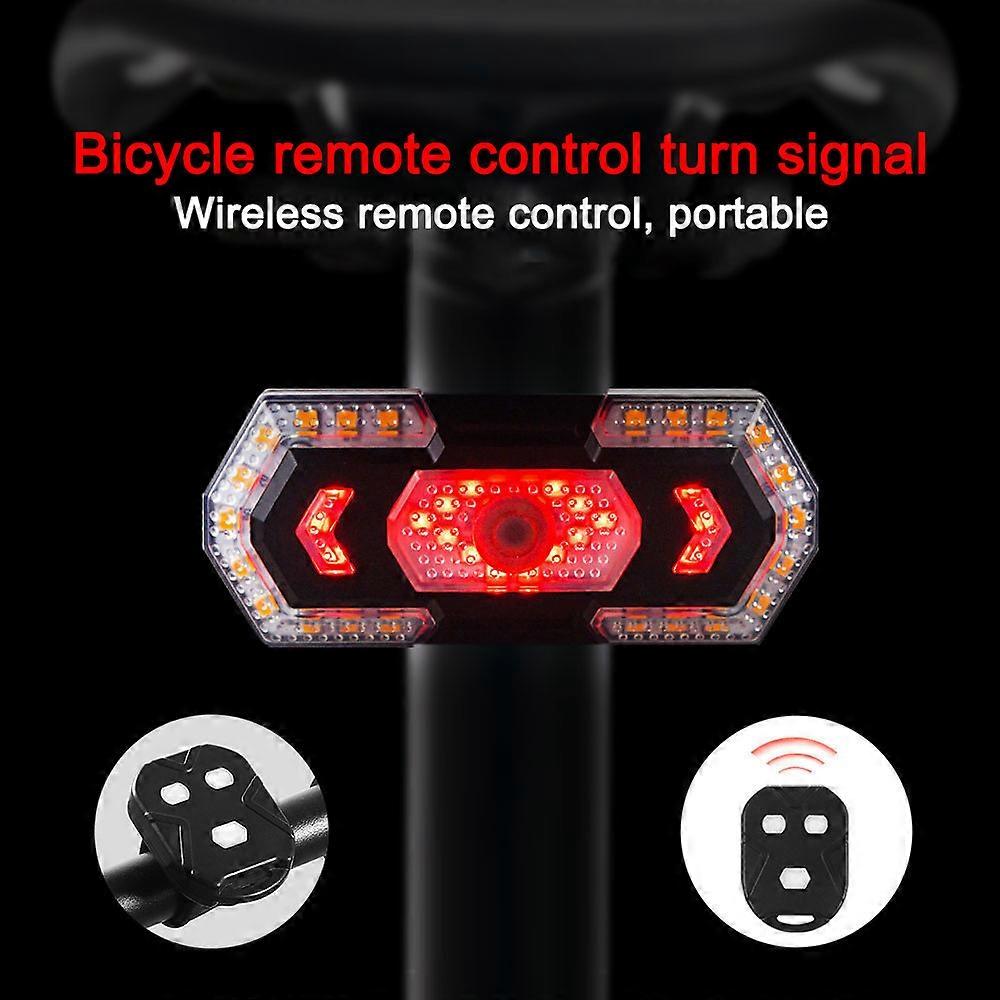 40 LED Bisiklet Lambası USB Şarjlı Bisiklet Arka Lambası Bisiklet Kablosuz Uzaktan Kumandalı Sinyal Lambası Uyarı Arka Lambası