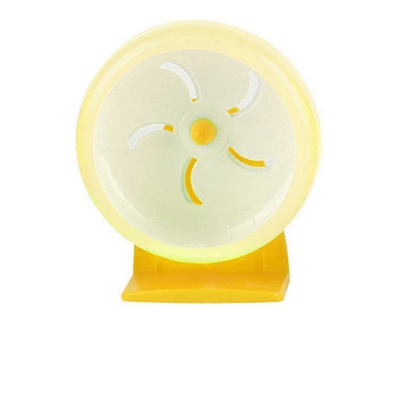 Hamster Loopband Stille Plastic Loopwiel Speelgoed (Geel) - 1 Stuk