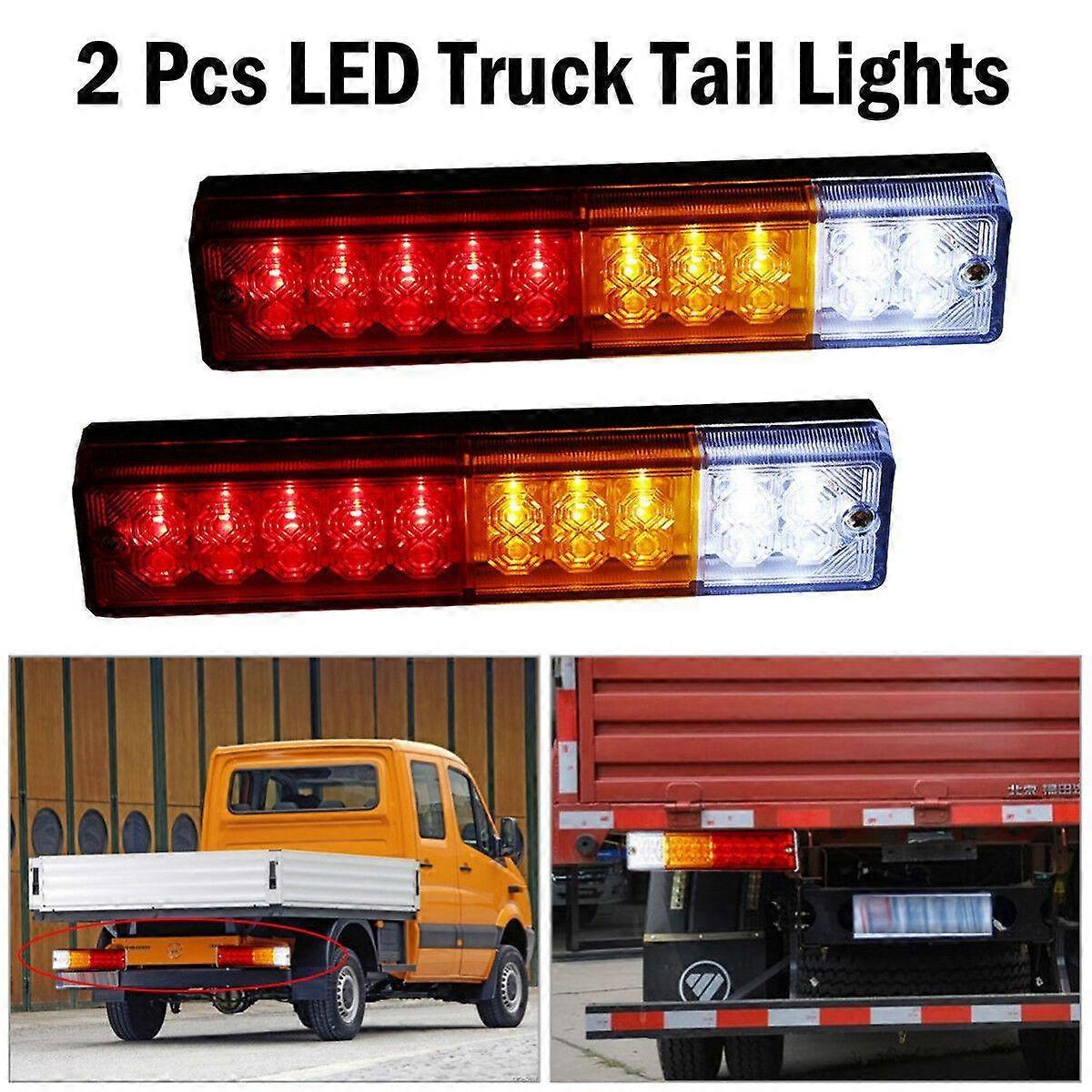 20 LEDテールライトトラックトレーラーストップリアリバースターンインジケーターランプライトユニバーサルトレーラートラックUTE ATVボートキャラバン用