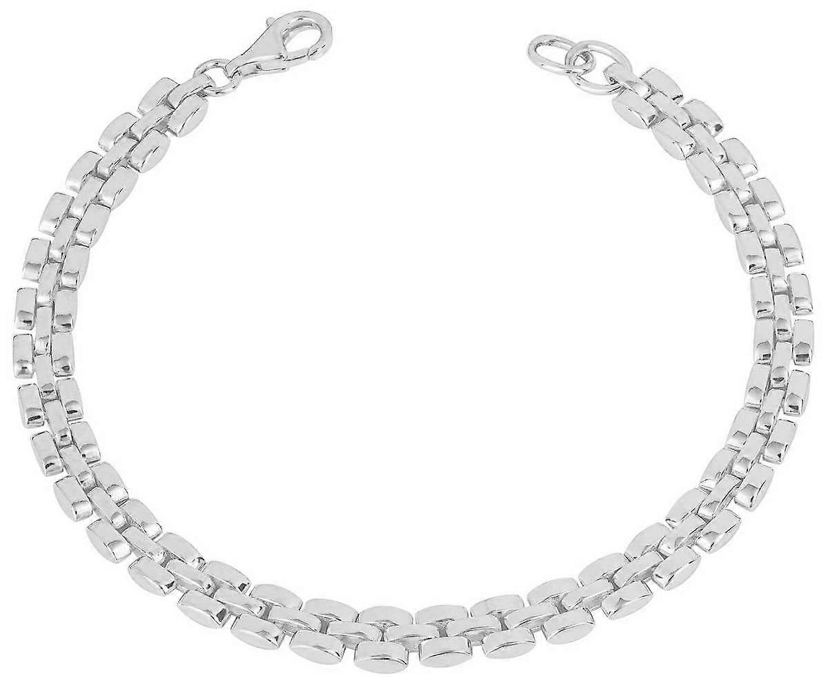 Beginnings Watch Strap Style Chain Bracelet - Silver