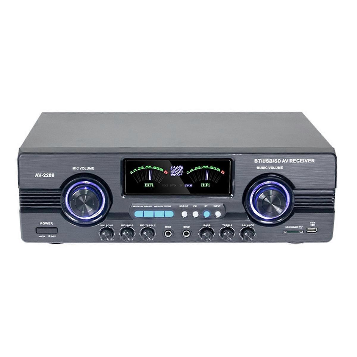 Home Bluetooth Professional Partition Fixed Resistance Pressure Power Amplifier Speaker Mini 5.0K Song Broadcast US Plug