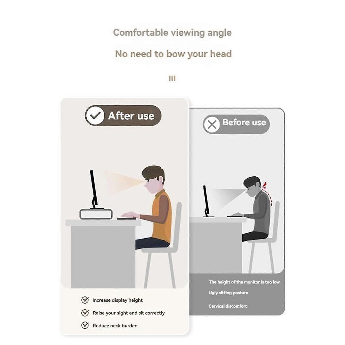 Adjustable Desktop Monitor Stand - Display Stand Screen Rack Holder for Office, Studio, Study & Stu