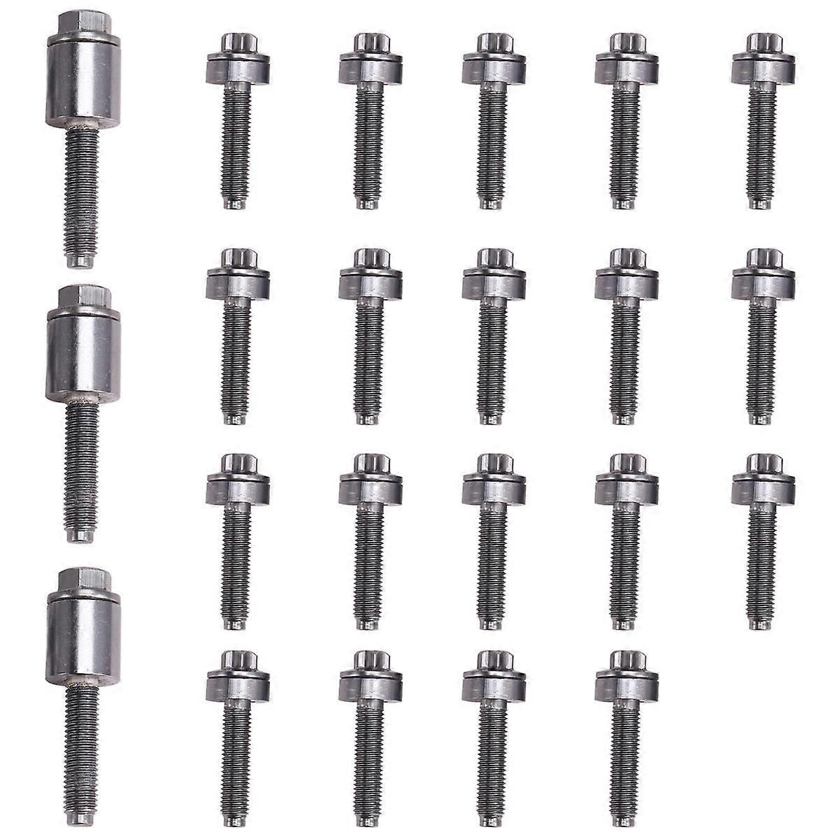 22Pcs/Set Aluminum Valve Cover Screw Set for E60 E61 E90 E91 Z4 11120409288