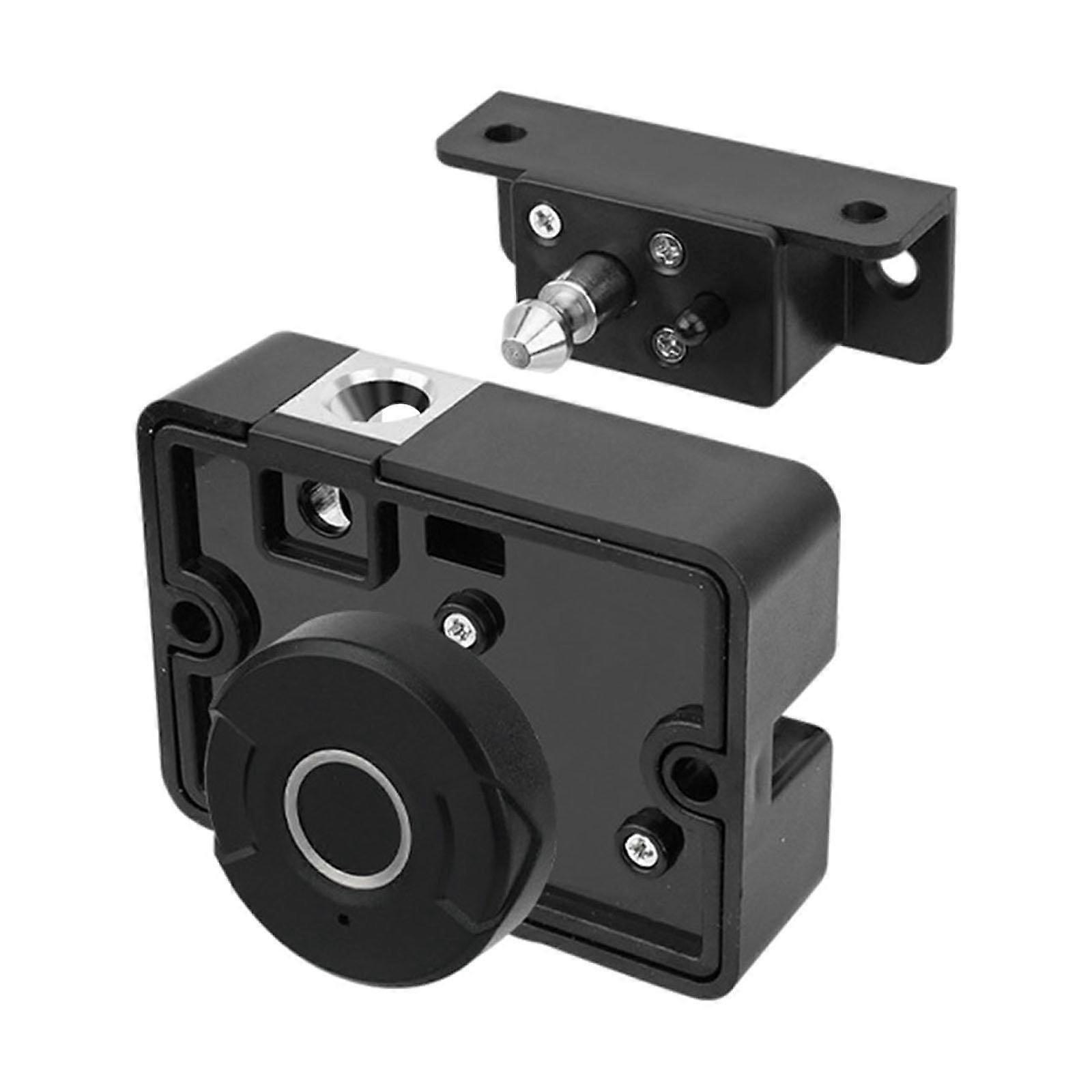 Smart Electric Lock Easy Installation Sturdy Mechanism Cabinet Security Lock Black