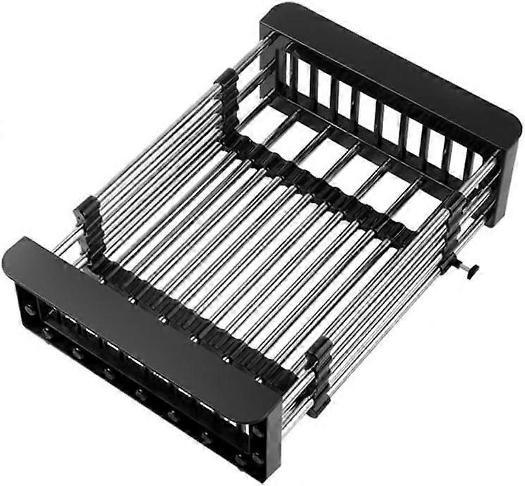 Over The Sink Dish Drying Rack, Expandable Stainless Steel Design, Space-Saving Kitchen Organizer for All Sink Sizes
