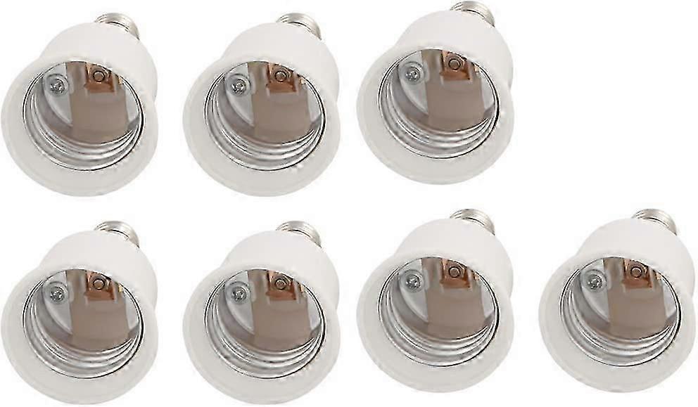 7 Pcs E14 to E27 LED Bulb Base Adapter Converter Light Socket Lamp Holder (699e91b71c38e67b713f03f9b4ca83fb)