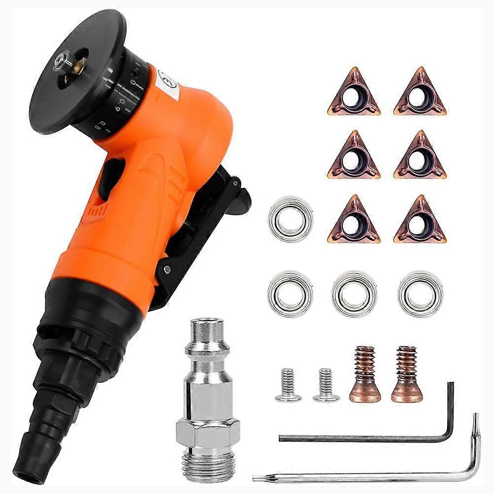 Mini Chamfering Machine,Handheld Air BevelingMachine Pneumatic Tool Air Beveling Tool Edge Beveler Set 1