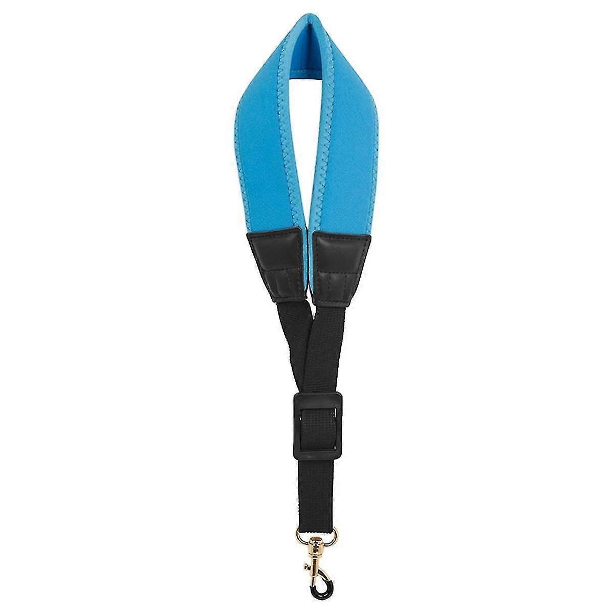 Saxophone Strap Adjustable Single Shoulder Neck Strap Playing Labor-saving Shoulder Strap,blue