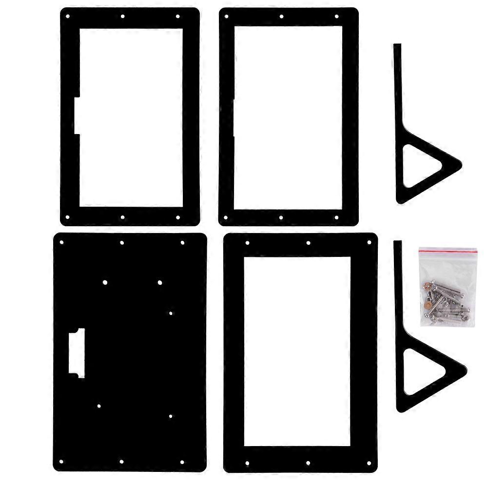7 Inch Acrylic Protective Case Shell with Stand Holder for Raspberry Pi 7" Display Screen