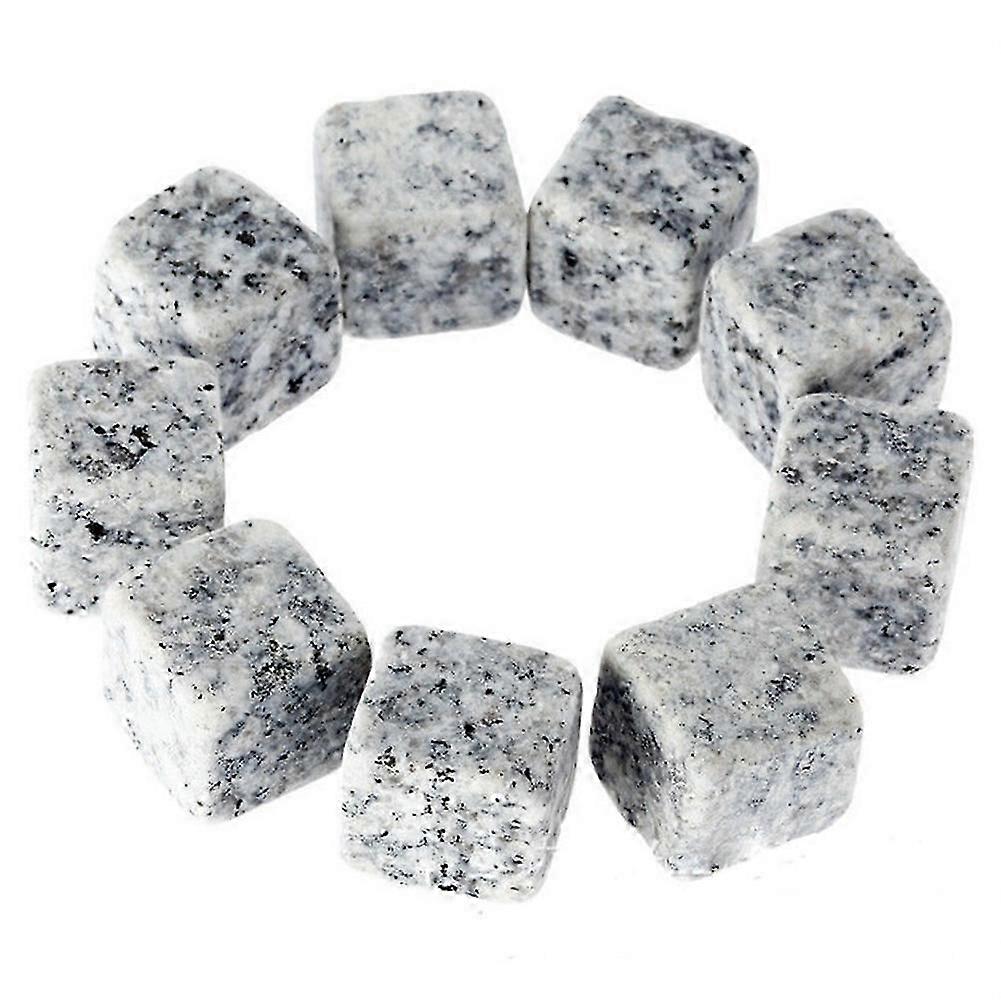 6/9Pcs Reusable Wine Drinks Cooler Ice Cube Chilling Stone Rock Barware Tool