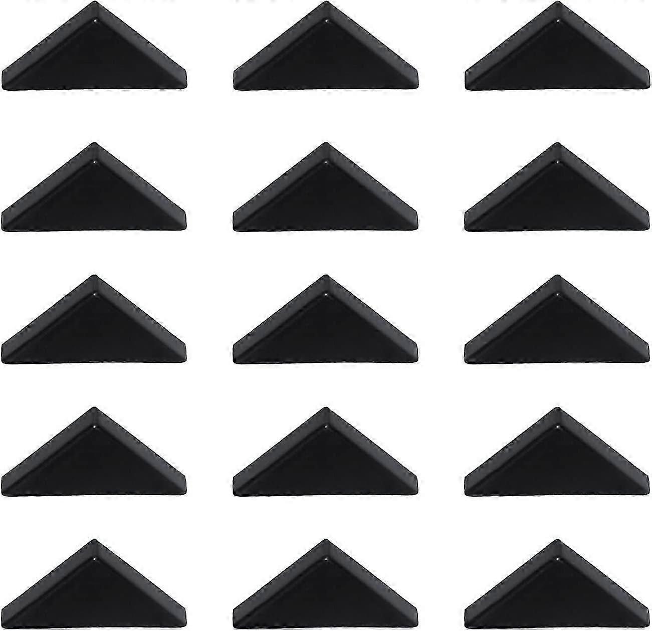 5mm الزجاج ومرآة حافة السلامة وحراس الزاوية وسادة المنتج إلى زوايا البلاستيك واقيات الزاوية (200pcs، أسود)