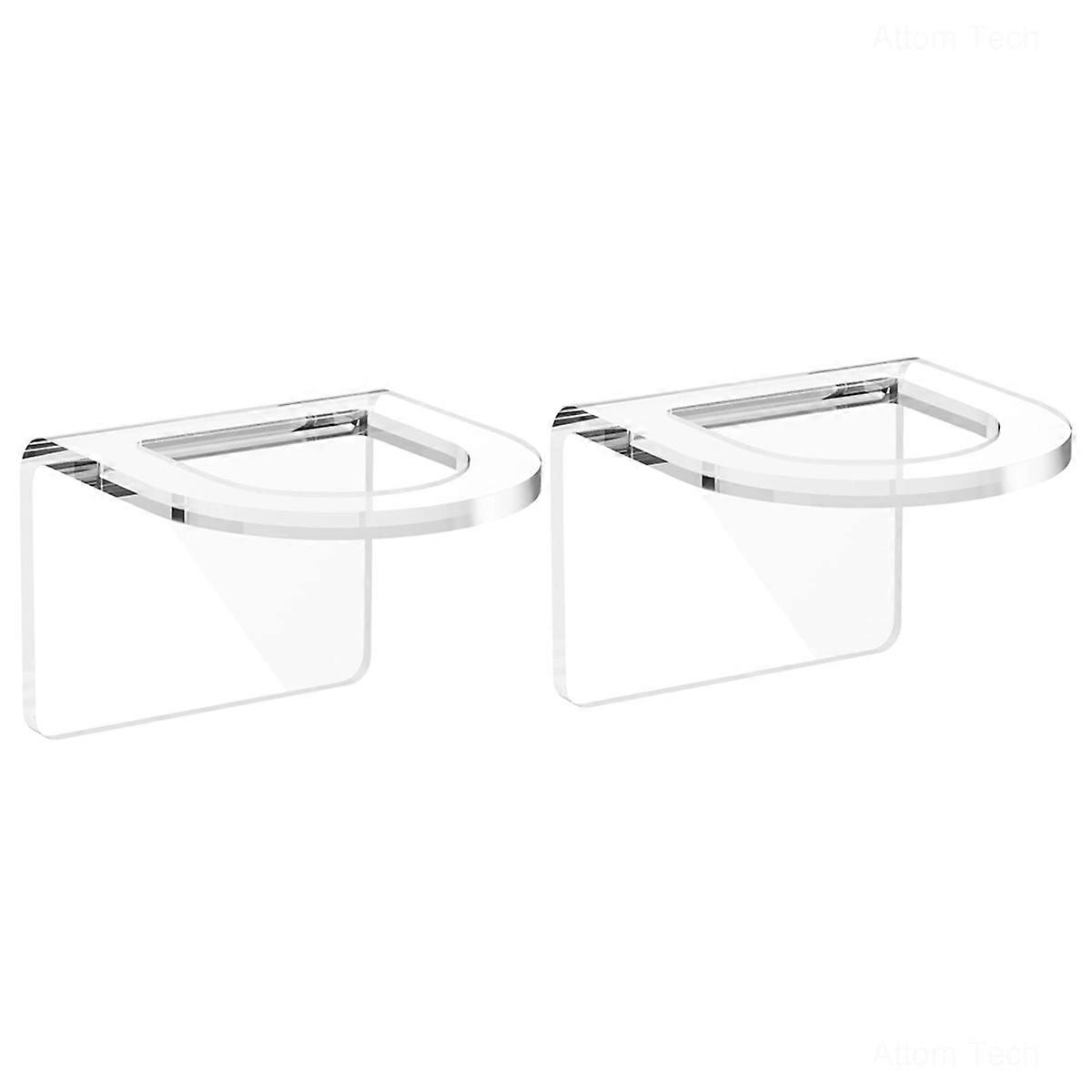 Clear Acrylic Kitchen Sink Brush Holder 2PCS, Universal Fit Compatible with All Sink Types for Practical Brush Storage