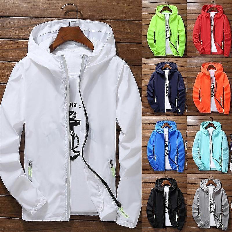 Herr Dragkedja Jacka Ytterkläder Vindjacka Casual Herr Vår Höst Bomberjackor