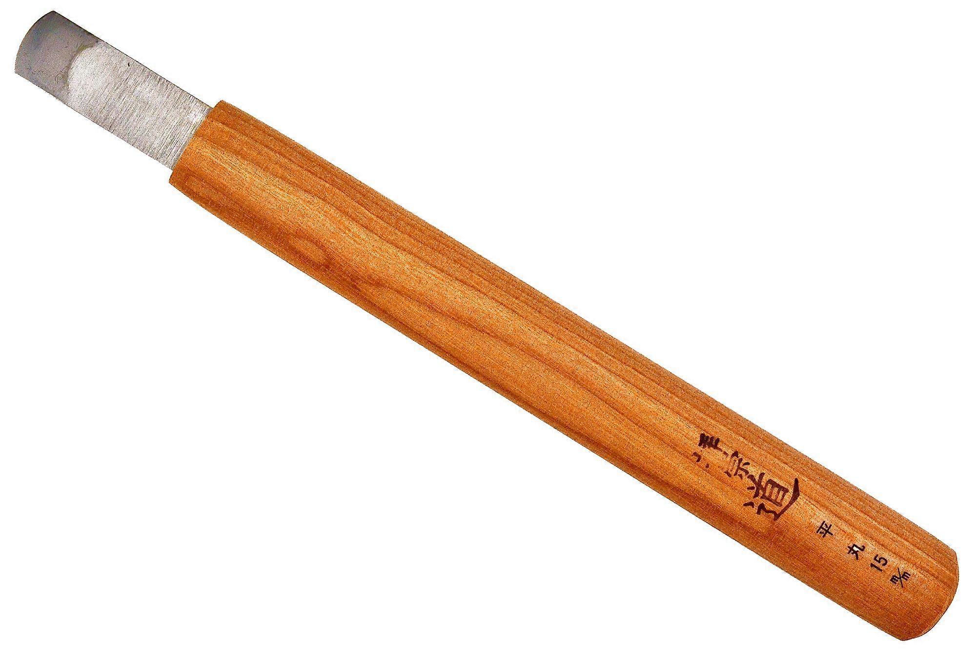 Michihamono Flat Round Chisel 15mm Wood Carving Tool High Speed Steel Blade