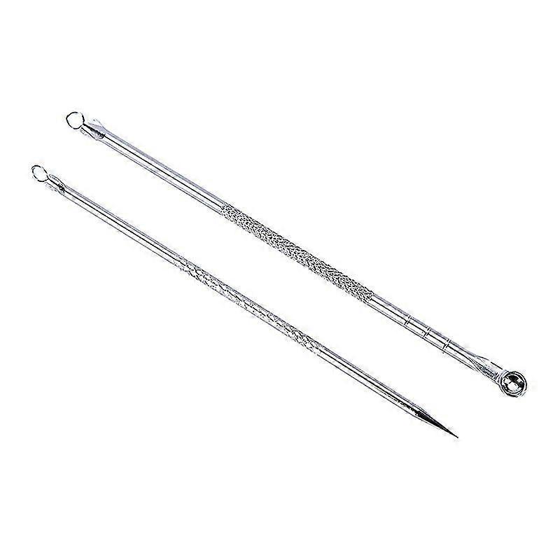 2Pcs Double Side Blackhead Remover Tool Kit Blemish Acne Pimple Extractor