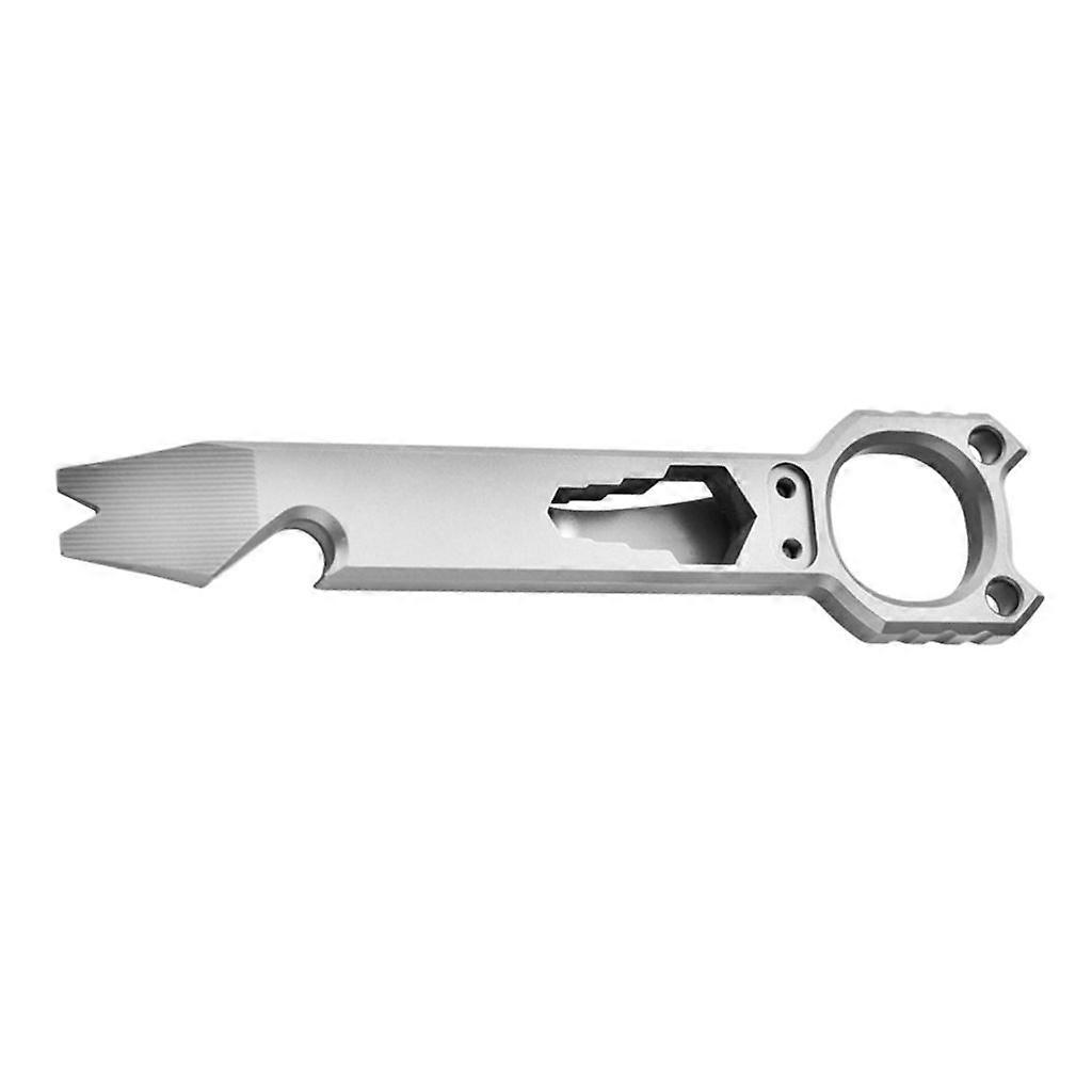 Portable Titanium Alloy Crowbars Bottle Opener Hexagon Wrench Pocket Pry Bar