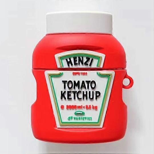 For Apple AirPods 1/2 Generation Universal Wireless Ketchup Bluetooth Headphone Protective Case