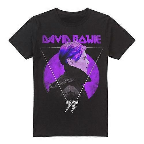David Bowie Mens 75 Side Profile Logo T-Shirt