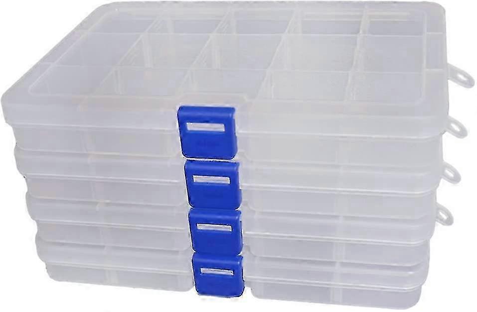 2 XL Stackable Storage Cases (345x249x50 mm) - Ideal for Small Parts & Screws