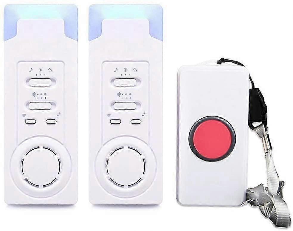 Home Alert Wireless Alarm Patient Elderly Personal Alarm System And Emergency Call Button Pager Alarm (1 In 2)