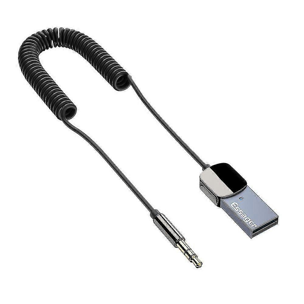 Essager Eb01 תואם Bluetooth משדר כבל שמע לרכב מקלט אלחוטי רכב Aux 3.5 מ"מ כבל מתאם שקע 3.5 מ"מ