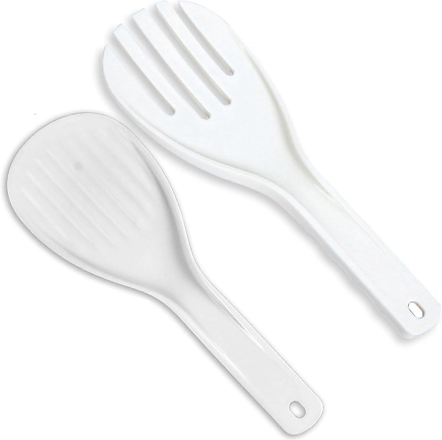 2pcs Plastic Rice Paddle Spoon Non-Stick Rice Spatula