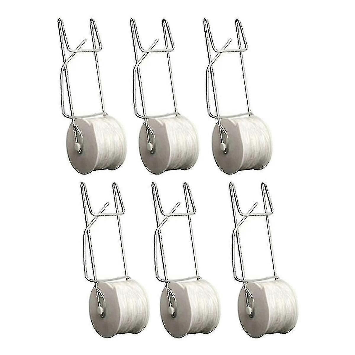 6pcs Tomato Support Hooks Set With 15m Vine Support String Rope Kit-yu