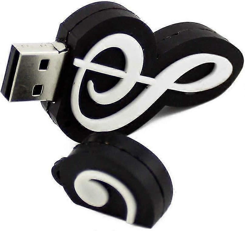 64GB USB 2.0 Music Note Notation Shape USB Flash Drive Memory Stick Thumb Drive