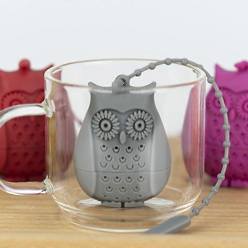 Mini Owl Teinfuser Tesil Behållare Tepåse Filter Örter Kaffe Punch Tekannor Tillbehör Smart Behandling