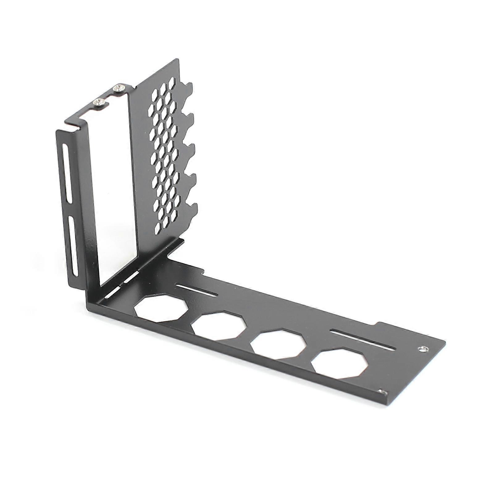 SXJ-B Vertical GPU Holder Metal GPU Angle Converter Bracket for Desktop PC Case  Black
