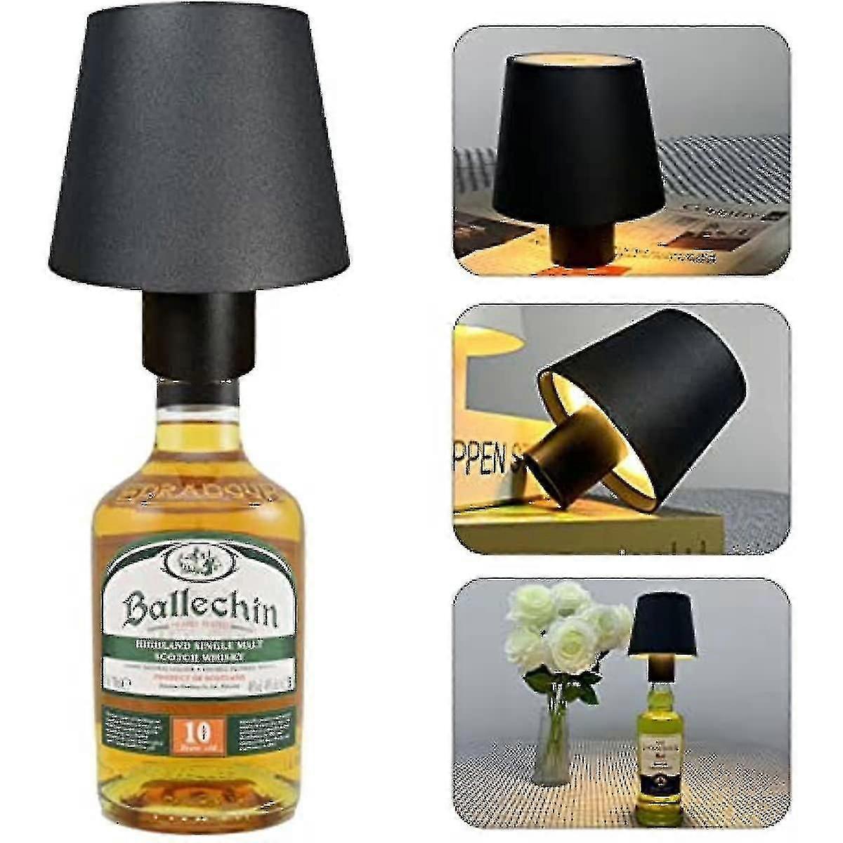 Wine Bottle Light, 5200mah Ip54 Waterproof Rechargeable Led Table Lamp,dimmable Bottle Lamp For Camping Restaurant Home
