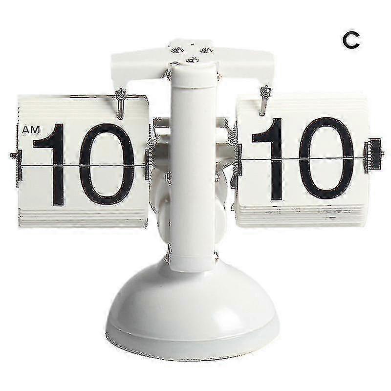 Vintage Flip Clock Digital Mechanical Automatic Table Clock Retro Home Office Décor