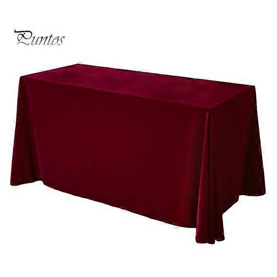 Tablecloth Oblong Shape Pure Color Easy Care Velvet Table Protection Banquets Party Decoration Tablecloth Diner Hotel Restaurant Picnic Table Cover