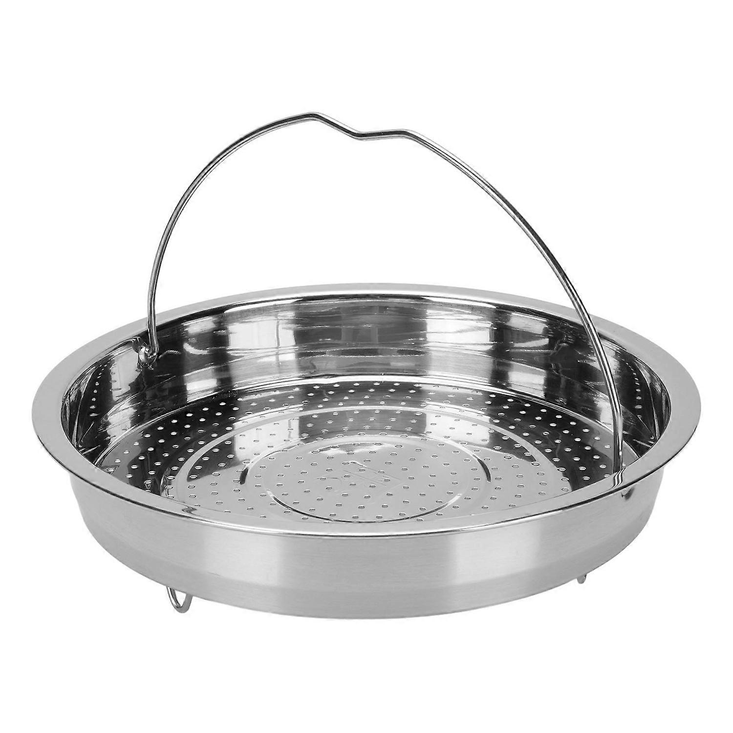 Vegetable Steam Basket with Handle 304 Stainless Steel Food Steam Basket with Legs for Cooking Cookw