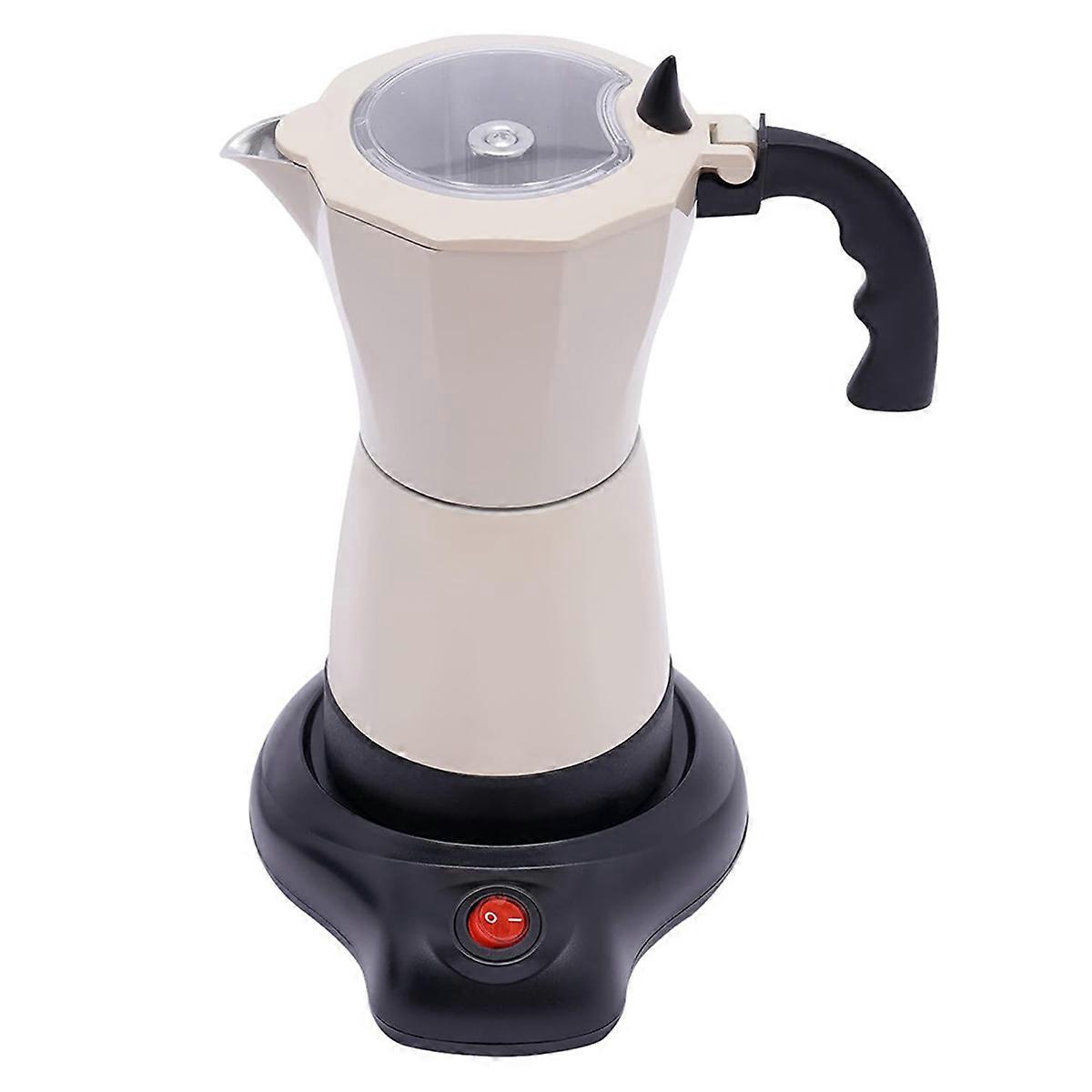 Stovetop Espresso Machine with Electric Heating Plate Espresso Maker for Induction Cooker Espresso 6