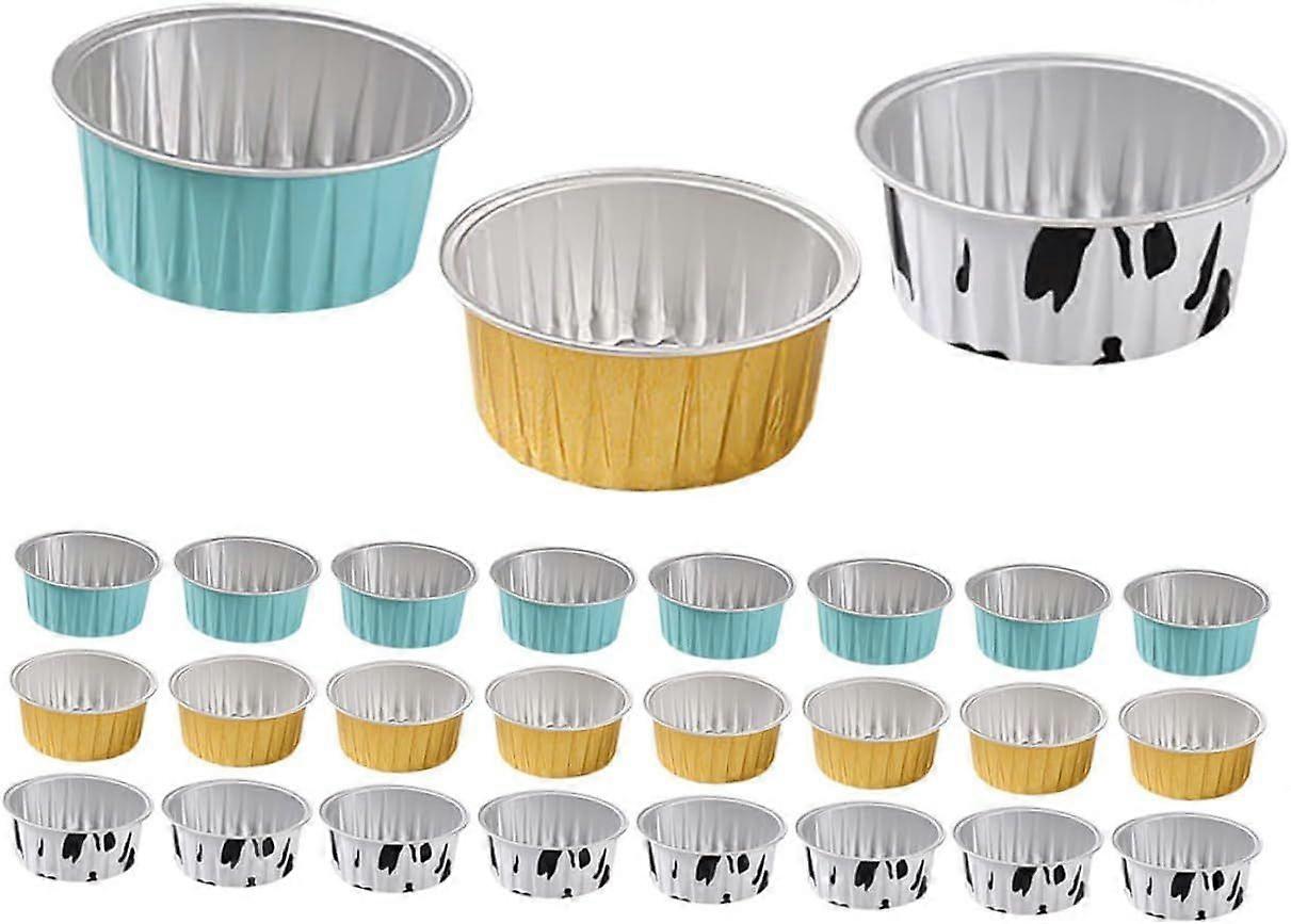30 adet Kek Bardakları Mini Pişirme Bardakları Kek Sarmalayıcılar Puding Kapları Mini Muffin Fincan Kek Folyo Cupcake Gömlekleri Mini Cupcake Pan Mini Kek Tatlı Fincan Ti