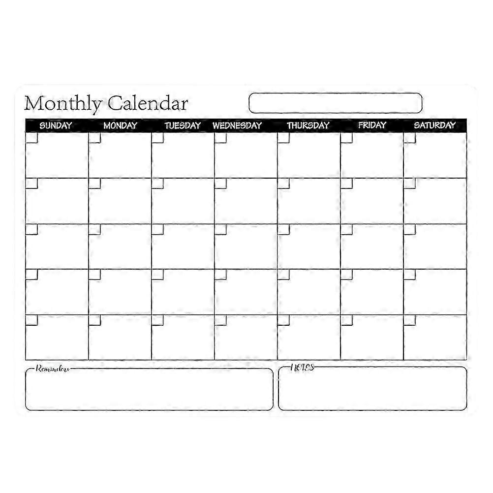 Rewritable Magnetic Whiteboard Refrigerator Calendar Message Board Monthly Planner Board
