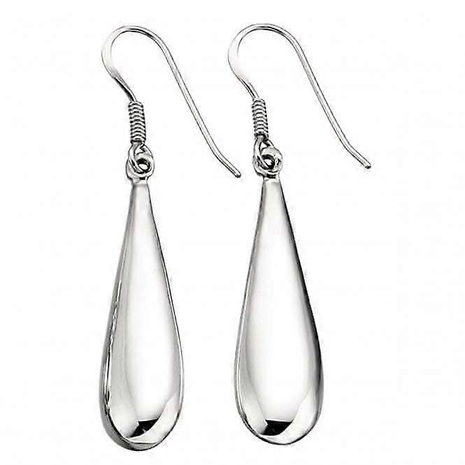 Beginnings Sterling Silver E464 Plain Drop Earrings
