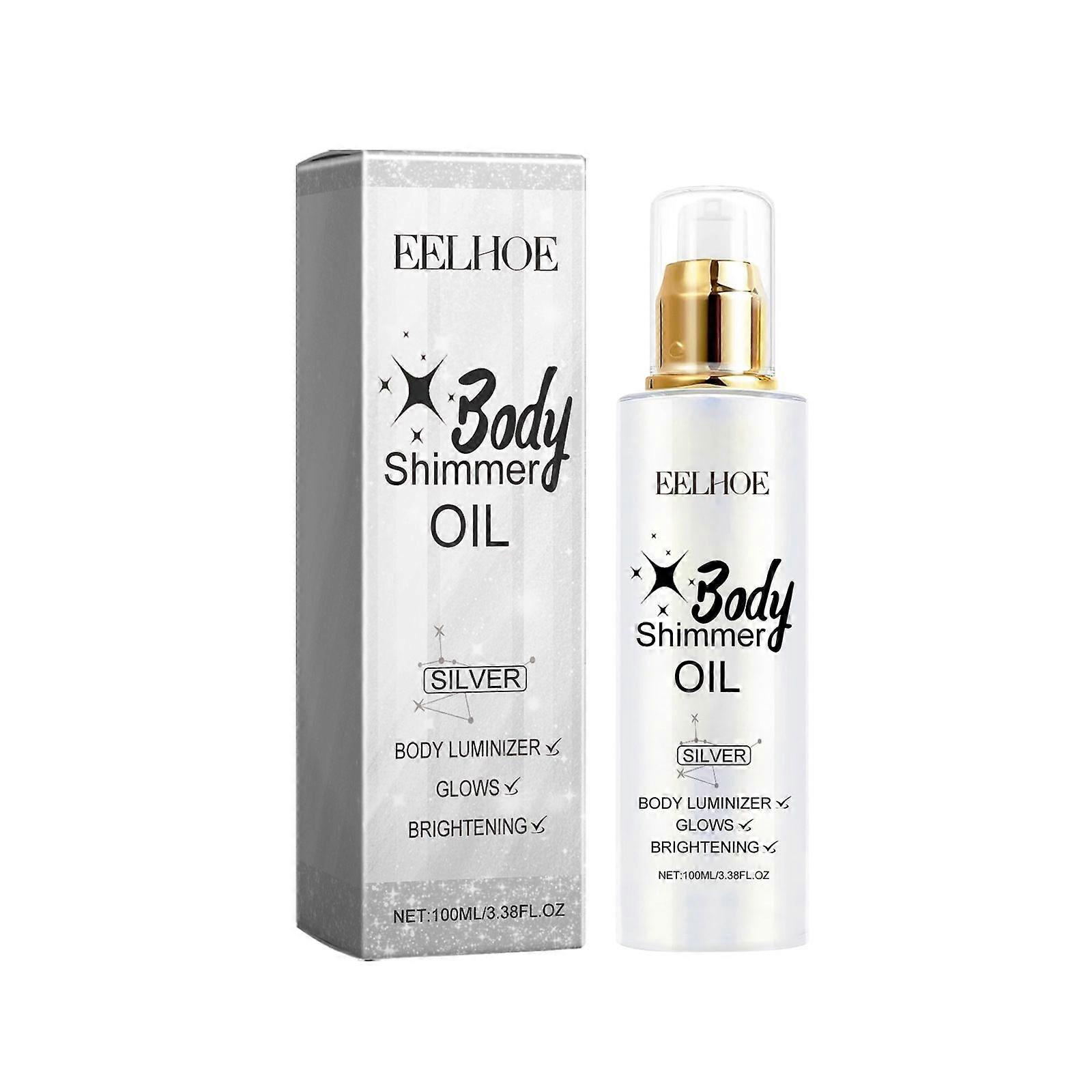 Eelhoe Body Huile De Paillettes Éclaircissante Corps Du Visage Mince Et Scintillant Point Culminant Soirée Brillance Huile De Brillance Du Corps Glow